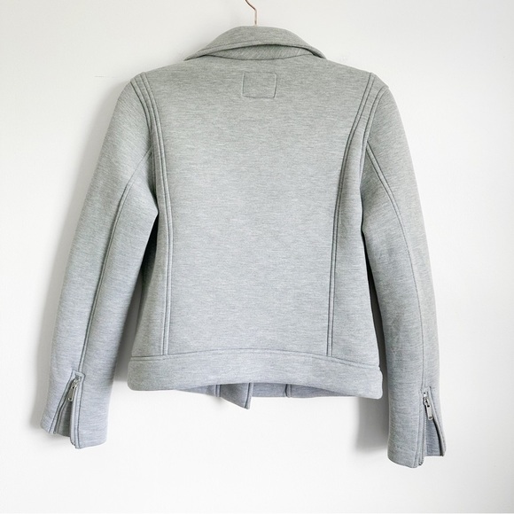 Old Navy Gray Soft Padded Moto Jacket sz Small - Picture 5 of 8